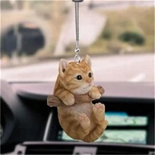 Car Rearview Mirror 3d Cat Hanging Pendant Baby Room Decoration Animal Shape Ornaments Home Decor Backpack Accessories L5 - Multicolor - View 8