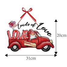 1pc New Valentine's Day Decoration Door Hanger, Cartoon Colorful Letter Paper Pendant, Wedding Scene Party Holiday Decor Prop - Multicolor - View 2