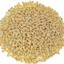 250入組4mm圓滑金屬珠子,可用於手鏈、項鍊、耳環、吊咀等diy製作。金色和銀色。可單獨或堆疊使用,也可與字母珠、馬珠等一起使用。 - 4 毫米圓珠間隔珠光滑散珠 - 查看 2