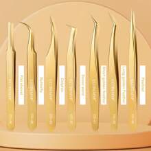 1/2/7 Stück Hochpräzisions-Pinzetten für Wimpernverlängerung, Applikator-Pinzetten für Wimpernverlängerung, Haarentfernungstool für Kosmetik