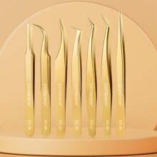 1/2/7 Stück Hochpräzisions-Pinzetten für Wimpernverlängerung, Applikator-Pinzetten für Wimpernverlängerung, Haarentfernungstool für Kosmetik