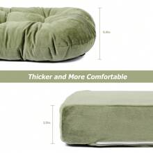 5pcs Hoop Glider And Ottoman Cushions Replacement Rocking Chair Cushion Washable Non Slip - Green - View 7