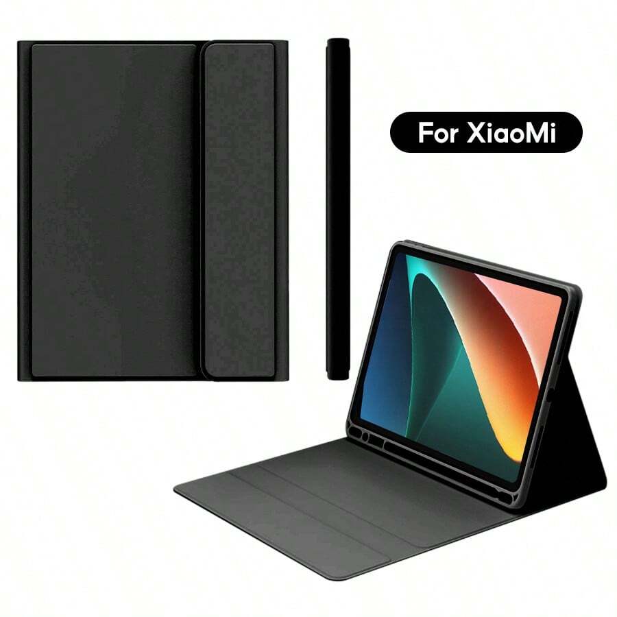Vỏ bàn phím từ tính TBTIC Tương thích với Xiaomi 5 5Pro 11IN Redmi Pad 10.6 IN Pad 5Pro 12.4IN Vỏ máy tính bảng - màu đen - Xem 1