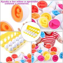 ANTSAY Color And Shape Matching Eggs, Educational Games For Children, Easter Eggs, Educational Games For Children, Easter Toys, Educational Game, Suitable For Boys And Girls From 4 Years Old - Arabic numbers - View 4