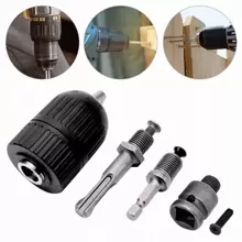 Broquero Chuck 1/2 Adaptador Sds Plus Destornillador Impact - Negro - Ver 1