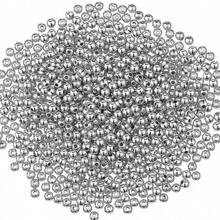 250入組4mm圓滑金屬珠子,可用於手鏈、項鍊、耳環、吊咀等diy製作。金色和銀色。可單獨或堆疊使用,也可與字母珠、馬珠等一起使用。 - 4 毫米圓珠間隔珠光滑散珠 - 查看 6