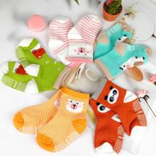 12 Pairs Newborn Socks Unisex Baby Socks for Girls Boys Toddler Infant Girls Socks 0-12 & 12-24 Months - 彩色 - 查看 5