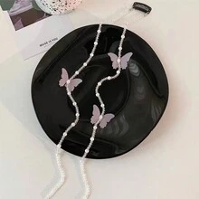 1 Miếng Cô gái Dễ thương Phụ kiện Phong cách Pháp Đúng mốt Retro Thanh tao Chất lượng Pha lê ngọc trai Loại bướm Bện Chuỗi Kẹp tóc Nổi tiếng Trực tuyến Phong cách ins Kpop Phong cách Dopamine Cô gái Thời trang Kết cườm Chiếc kẹp tóc Cô gái Toàn trận Dây buộc tóc Bạn gái Qủa tặng Mặc hàng ngày Hiệu suất Phụ kiện Buổi tiệc Phụ kiện - Màu Hồng baby - Xem 9