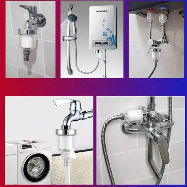 1 piece filter shower faucet universal filtration water purification