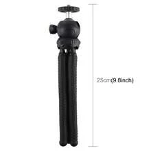 PULUZ Mini Octopus Flexible Phone Tripod, Portable And Flexible Adjustable Cell Phone Stand Holder With Ball Head Compatible With IPhone Android Phone Compact Digital Camera Sports Camera Black - Black - View 3