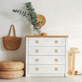 12 件裝波西米亞風格藤製旋鈕木把手手工柳條編織圓形把手適用於梳妝台抽屜櫥櫃衣櫃衣櫃