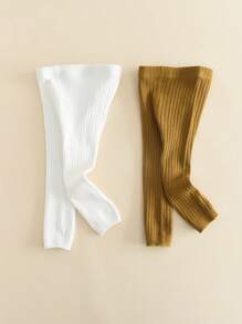 2入組嬰兒女童緊身褲,適用於新生兒和嬰兒 - 彩色 - 查看 1