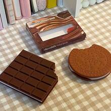 1pc Cookie Notepad Funny Gift Idea Chocolate Scented Notepad Stationery Notepad PVC Memo Pad for Scrapbooking DIY Decorative Material Collage Journaling 80 Sheets - Brown - View 6