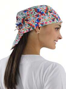 SOULMATE Printed Surgical Medical Cap For Women - 彩色鳥 - 查看 2