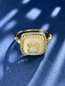 Nhẫn đơn đẹp - Vàng - Xem 10