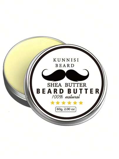 Crema para barba de manteca de karité natural, para hidratar y cuidar la barba