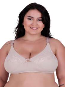 Plus Size Bras & Bralettes - Màu be - Xem 1