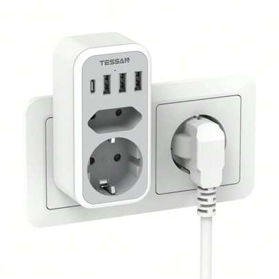 TESSAN Electrical Sockets & Plugs Adaptors