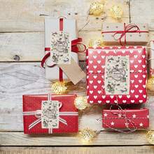 30pcs vintage Animals Rabbit Bear Thanks Stickers Small Store Gift Box Packaging Self adhesive Sticker Decoration Sealing Personalized Label - Beige - View 6