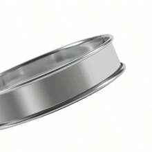 8pcs Mousse Ring Cake Mold Set: Round Fluted Tart Ring, Biscuit Cutter, With Silicone Spatula & Oil Brush, Baking Tool Kit For Home - Silver - View 4