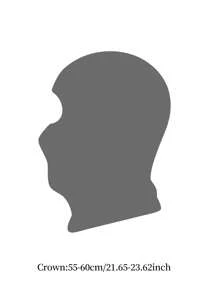 1 件装男士保暖内衬冬季骑行滑雪面罩 - 灰色 - 查看 4