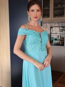 Women Prom & Evening Dresses - Màu xanh lam - Xem 8