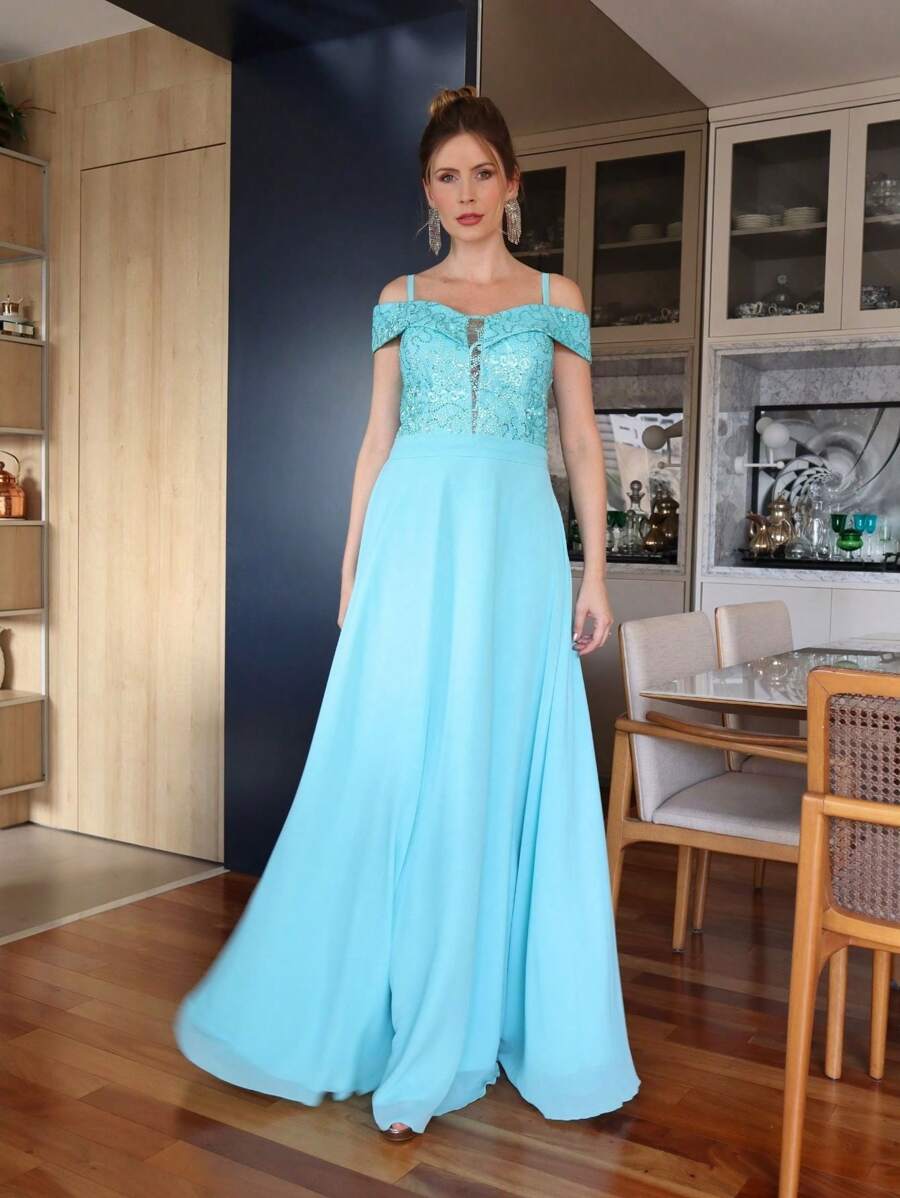 Women Prom & Evening Dresses - Màu xanh lam - Xem 1