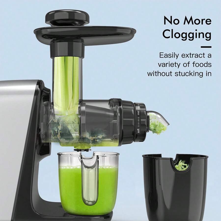 Masticating Juicer, NXONE Cold Press Juicer for Vegetable and Fruit