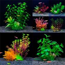 1pc Artificial Underwater Plant Aquarium Decoration Fish Tank Ornament Aquatic Landscape Accessory - Purple - View 4