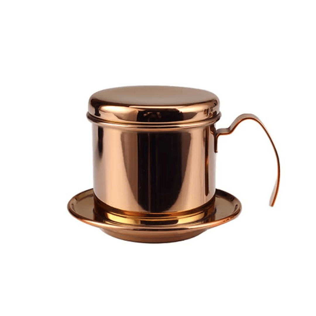 1pc Singleserve Vietnamese Drip Coffee Pot, 304 Stainless Steel Pour