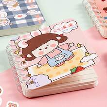 Cute Cartoon Wire-Bound Notebook For Elementary School Students, Stationery - Pink - View 6