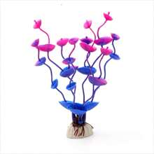 1pc Artificial Underwater Plant Aquarium Decoration Fish Tank Ornament Aquatic Landscape Accessory - Purple - View 1