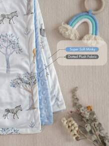 GLLQUEN BABY Baby Blankets, Super Soft Comfy Blankets, Minky Baby Blanket For Newborn, Stroller Shower Gifts - Animal - View 4