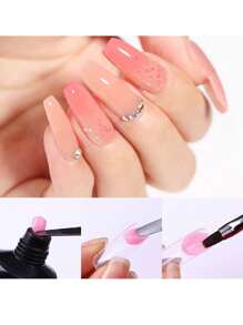 Tips Dual System Molds For Polygel Acrylic Nails 100 Pieces - Clear - View 3