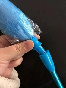 360° Rotating Electric Dust Remover With Extendable Handle For Deep Cleaning - Blue - View 8