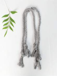 1入/隻編織繩幔帶,適用於廚房、臥室、客廳家居裝飾 - 灰色 - 查看 5