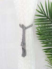 1入/隻編織繩幔帶,適用於廚房、臥室、客廳家居裝飾 - 灰色 - 查看 6