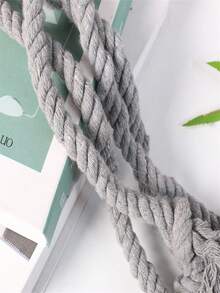 1入/隻編織繩幔帶,適用於廚房、臥室、客廳家居裝飾 - 灰色 - 查看 4