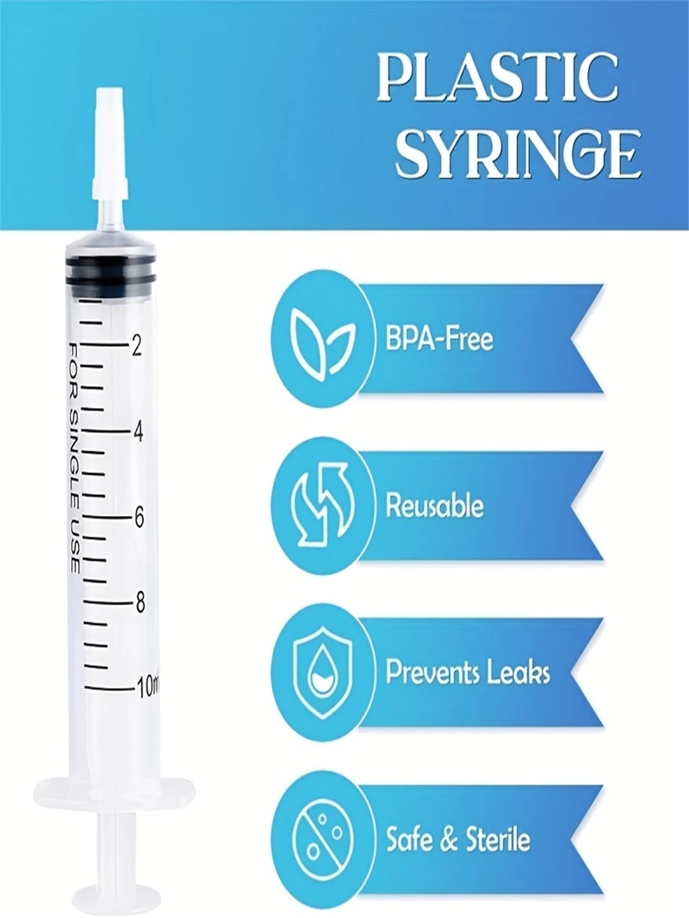 5 pcs needle free EasytoUse Pet Syringe for Liquid Medicine for Dogs
