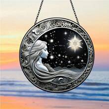 1 szt. Z Galaktyka Okrągły Postać Sceneria Akrylowy Słońce Przyłbica Okno Wieszanie ścienne Obraz Dekoracje Odpowiedni Dla Okno Wiszące , Boże Narodzenie Na wolnym powietrzu , Ogród  , Salon , Dom , Ogród  Dekoracje - galaktyka - Zobacz 1