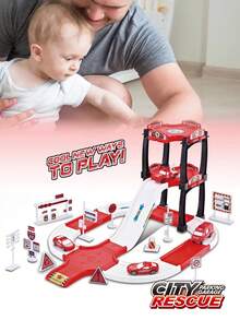 39入組解謎跑車玩具套裝,附2輛塑料車,適合男女孩兒,教育益智跑車玩具,聖誕、新年、生日禮物 - 彩色 - 查看 6