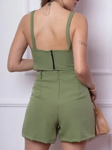 Women Two-piece Outfits - màu xanh lá - Xem 3