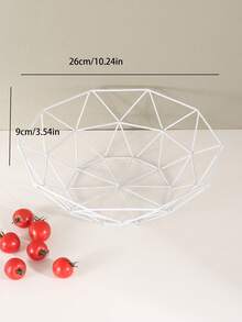 1pc Creative Modern Living Room Fruit Basket With Nordic Style Nut & Snack Plate For Coffee Table