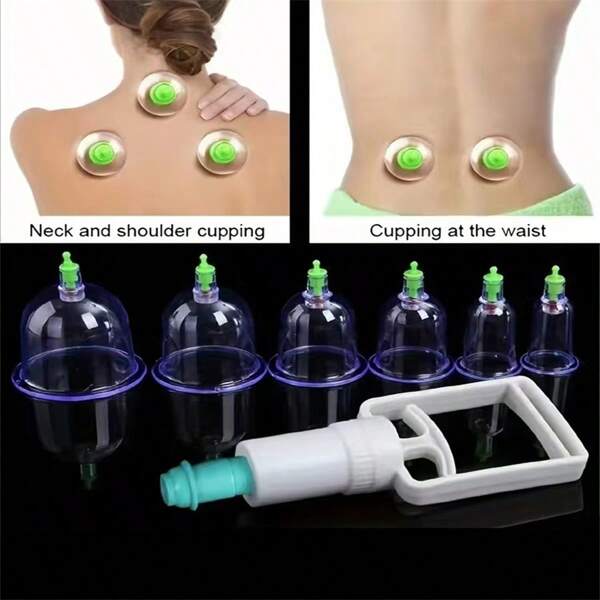 10Cup Vacuum Cupping Therapy Device NonGlass Tank