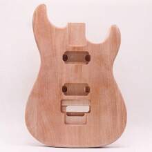 inspireguitar 龍血樹木紋電吉他琴體套裝配上霧面鏡面完成,適合diy - 原木顏色 - 查看 1