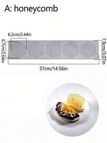 1入組蛋糕網紋裝飾蜂窩、蝴蝶、樹枝模具,3d空心蜂窩糖果鑄模矽膠模,適用於烤製、聚合物黏土、糖果工藝甜點蛋糕裝飾,廚房烘焙工具 - 白色 - 查看 4