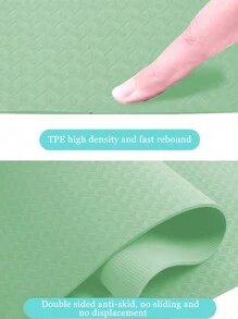 Women'S Tpe Non-Slip Position Line Yoga Mat For Home Use, Dancing - Green - View 3