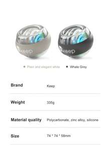 Stress Relief Wrist Ball, Power Training Hand Fitness Equipment, Silent Exercise Grip Strengthener With Special Wrist Rope - Dark Grey - View 9