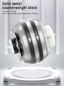 Stress Relief Wrist Ball, Power Training Hand Fitness Equipment, Silent Exercise Grip Strengthener With Special Wrist Rope - Dark Grey - View 7