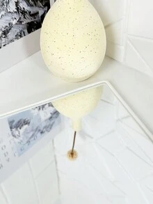 1 件 Ins 風格桌面化妝鏡附支架,平面梳妝鏡 - 白色 - 查看 3